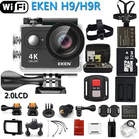 Original Eken Action Camera Eken H9r H9 Ultra Hd 4k Wifi Remote