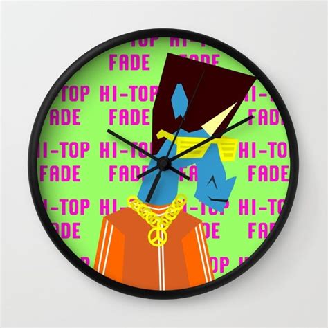 Hi Top Fade Unicorn Wall Clock By Thats So Unicorny Society6 Wall