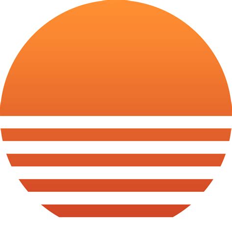 Retro Sun Png Free Logo Image