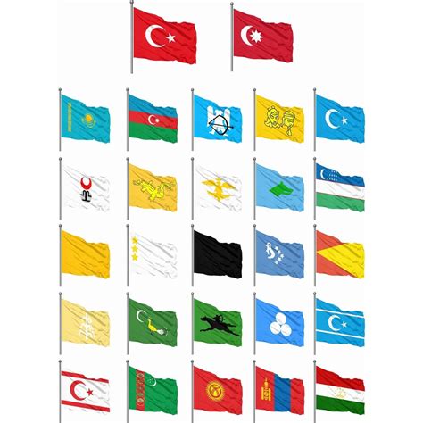 Eski Türk Devleti Bayrakları Plan Bayrak