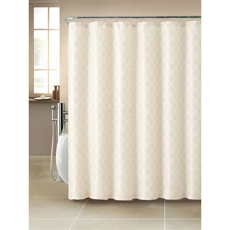 Darien Jacquard Shower Curtain Ivory At Home