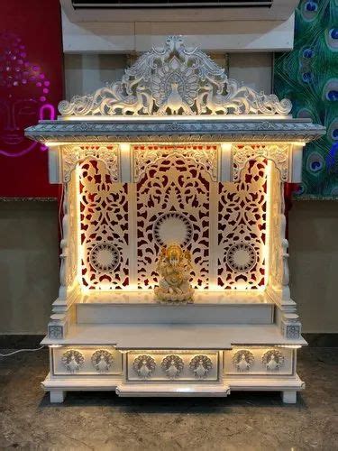 Indoor White Designer Marble Home Temple For Workshop At Rs 131000 In