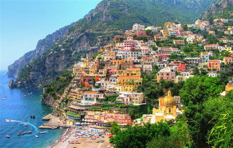 Amalfi Coast Italy Very Beautiful Seaside Panorama