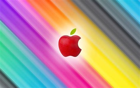 Rainbow Apple Background Wallpapers 1920x1200 299283