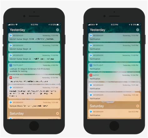 Ios 11 Notification Preview Example Ios 11 Notification Center Free