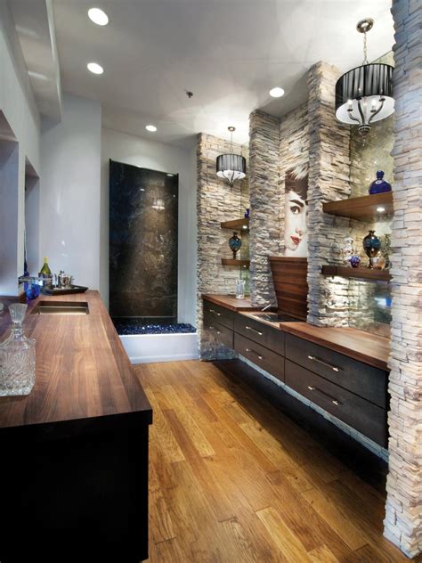 If you want to add a touch more glamor to your powder room, the monocle wall sconce is an ideal choice. 15 Amazing Bathroom Remodel Ideas, Plus their Costs