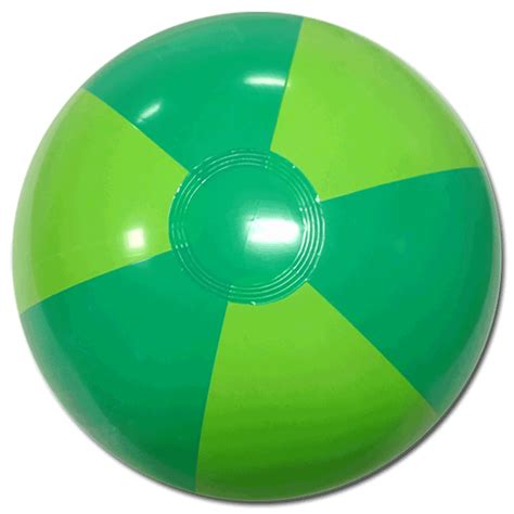 Beach Balls From Small To Giants 16 Inch Two Tone Green Beach Balls