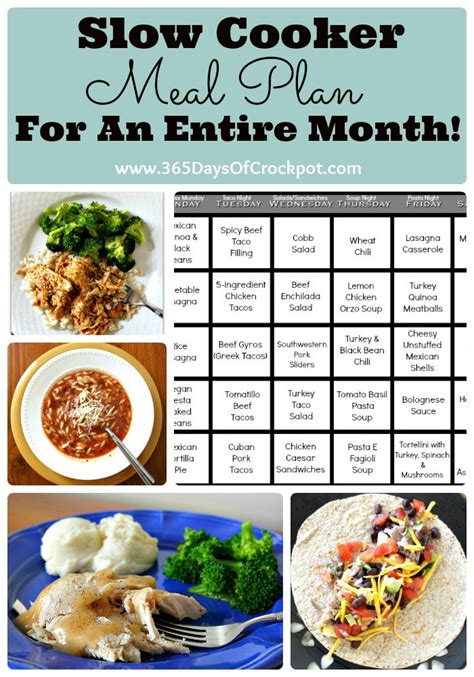 Kitchen Tip Tuesday Slow Cooker Meal Plan For An Entire