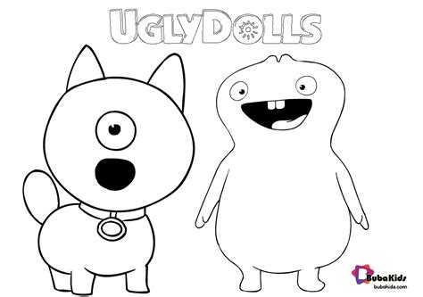 Free Download And Printable Ugly Dolls Coloring Page