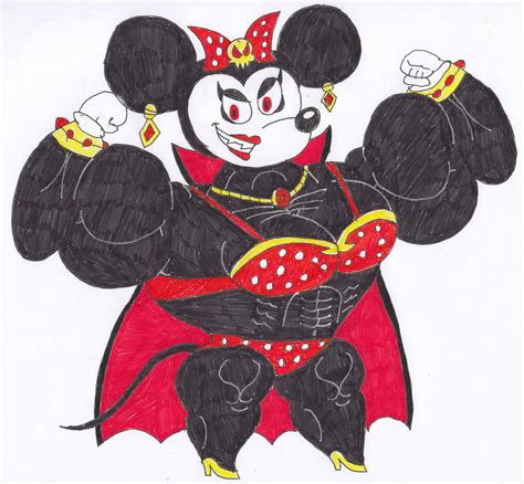 Buff Vampire Minnie Mouse By Sithvampiremaster27 On Deviantart