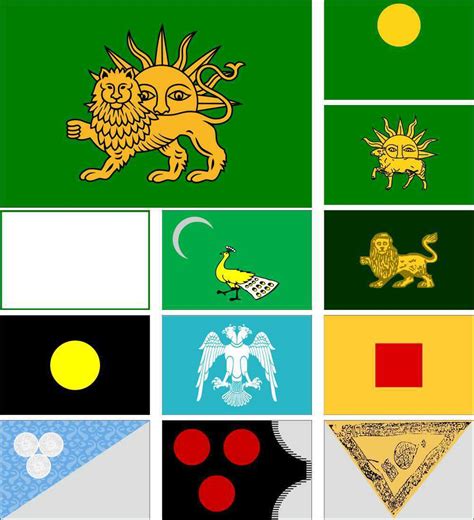 Persia Empire Flag Alid Ghaznavid Seljuk Ilkhanate Timurid Aq Qoyunlu