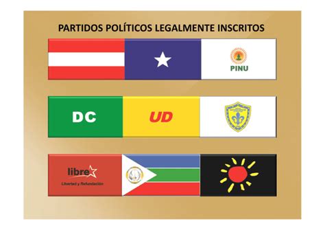 Partidos Pol Ticos Legalmente Inscritos