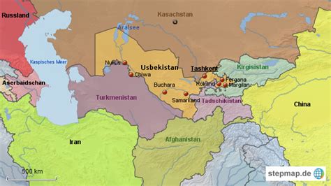 Alle aktuellen news und informationen zu flüchtlingen und zum asyl in deutschland und europa sowie bilder, videos und infos. StepMap - Übersichtskarte Usbekistan - Landkarte für ...
