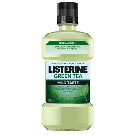 Защита десен 250 мл+ополаск.свежая мята 250мл. Listerine Green tea apa de gura fara alcool, 500ml ...