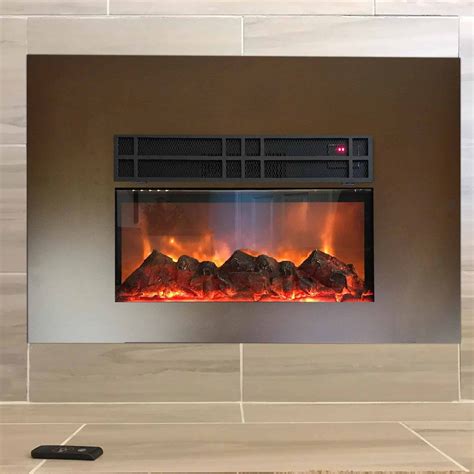 True Flame Electric Fireplace Insert By Y Decor 24 With Front Surround
