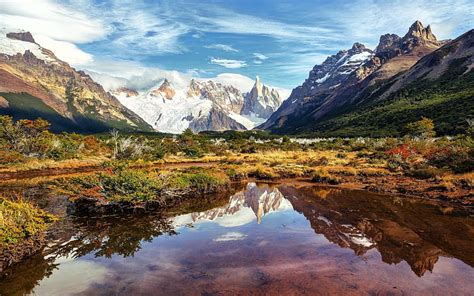 1920x1080px 1080p Free Download Horn Lake Sky Snow South America