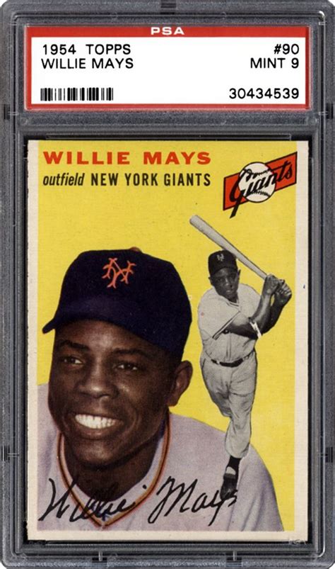 1954 Topps Willie Mays Psa Cardfacts