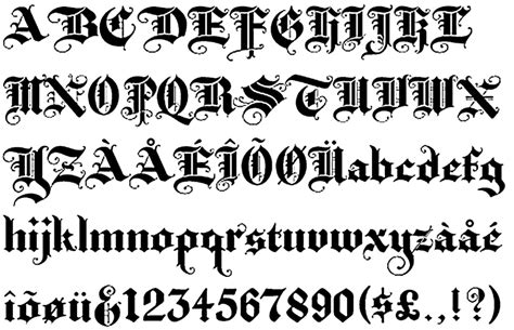 Tattoo Lettering Old English Letters Tatto Art