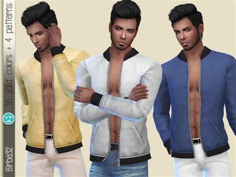Open Jacket For Males By Birba32 At Tsr Sims 4 Updates