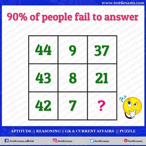 Number Puzzles For Adults Archives Test 4 Exams