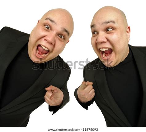 two identical bald men pointing you stock illustration 11875093 shutterstock