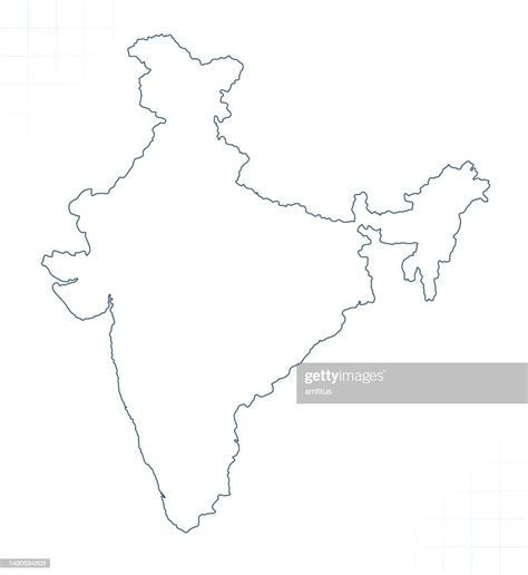 India Highly Detailed Map High Res Vector Graphic Get