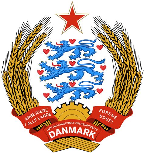 Coat Of Arms Of Communist Denmark By Regicollis On Deviantart