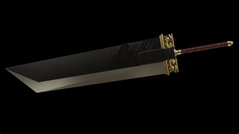 Buster Sword Final Fantasy Vii Zack Fair 3d Model 6 Obj Ma Fbx