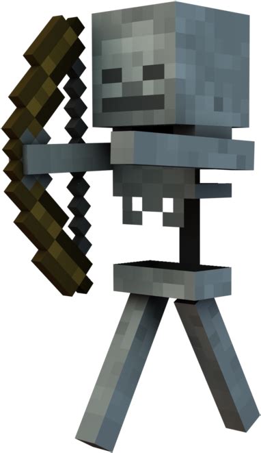 Download Minecraft Skeleton Png Minecraft Skeleton Render Png Image
