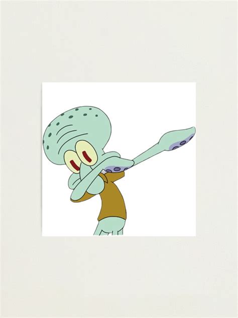Squidward Dabbing Meme Photographic Print For Sale By Babiola Redbubble
