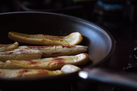 Fried Banana On Cooking Pan · Free Stock Photo