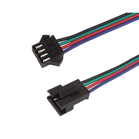 22 AWG JST SM 4 Pin Plug Male And Female Connector With 115 Mm Wire