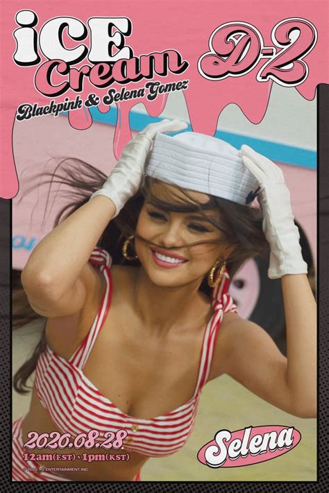 Blackpink X Selena Gomez Ice Cream D 2 Teaser Poster Selena Gomez