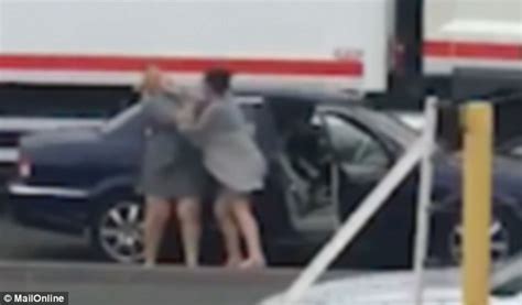 Two Mothers Put Each Other In Choke Holds In Spectacular Road Rage