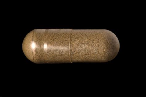 Big Brown Pill Stock Image Image Of Medicine Isolated 8496695