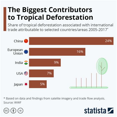 Chart The Biggest Contributors To Tropical Deforestation Statista