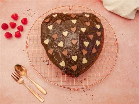 Easy Heart Shape Chocolate Cake Chocolate Cherry Kisses