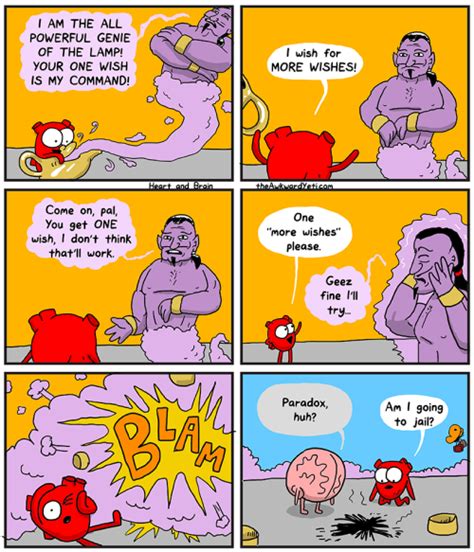 The Awkward Yeti Awkward Yeti Nerdy Humor Heart And Brain Comic