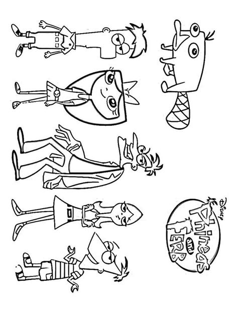 Phineas and ferb coloring book. Phineas and Ferb coloring pages. Free Printable Phineas ...