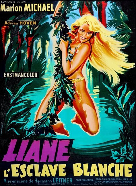 Jungle Girl And The Slaver French Poster Goddess Movie