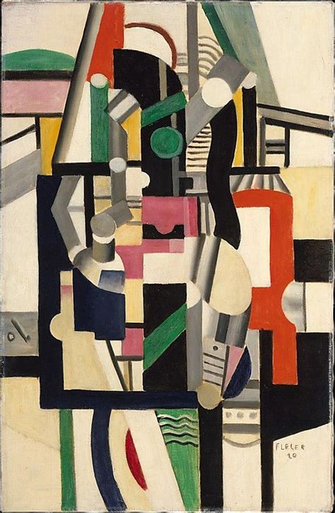 Cubismo Mechanical Elements Fernand Leger 1920 Abstract Art