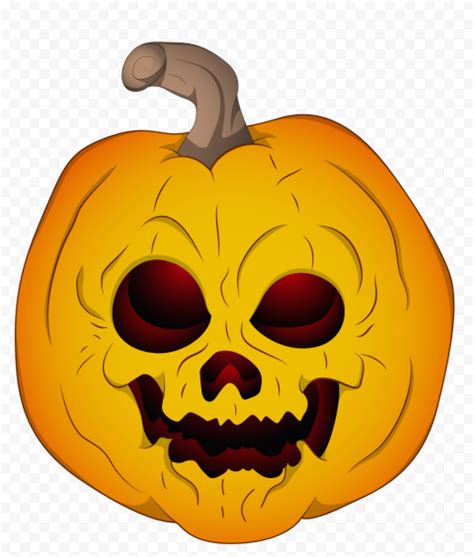Vector Cartoon Scary Evil Horror Halloween Pumpkin Citypng