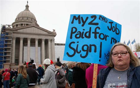 Oklahoma Teachers Strike For A 4th Day To Protest Rock Bottom Education