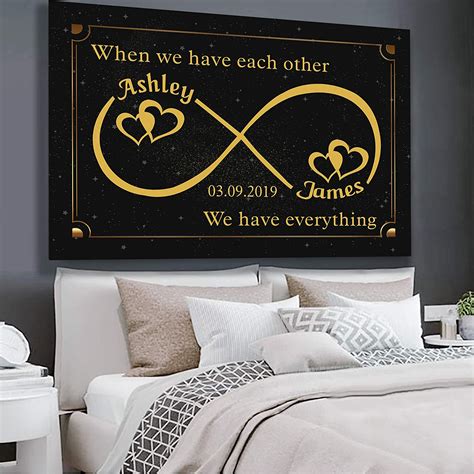 Personalized Wall Art For Couples Wonderful Personalized Islamic Wall