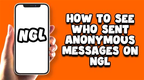 How To See Who Sent Anonymous Messages On Ngl Easy Youtube