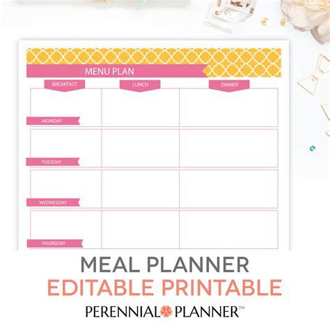 Give your lunch a makeover with these healthy lunch ideas, including nutritious soups, salads, pastas, and meat dishes. Menu Plan Weekly Meal Planning Template Printable EDITABLE