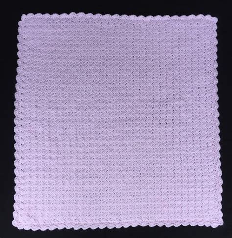 Baby Blanket Pattern Slanted Shell Stitch Crochet Baby Blanket Etsy