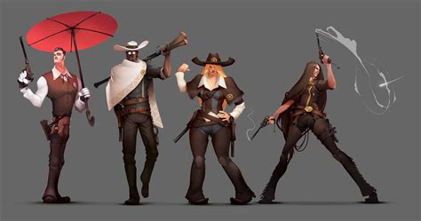 Artstation Wild West Entry Mateusz Mizak Wild West Western Art West