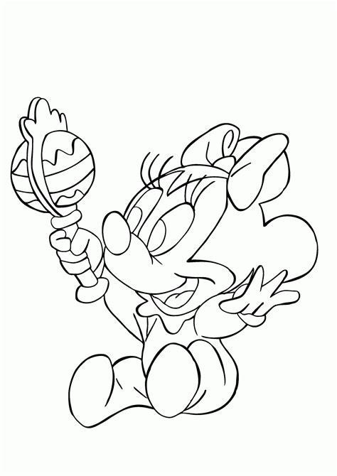 Baby Minnie Mouse Coloring Pages - Coloring Home