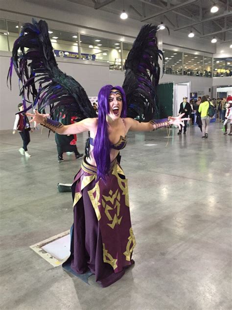 Morgana Legue Of Legends Inspired Cosplay Costume Wings Etsy